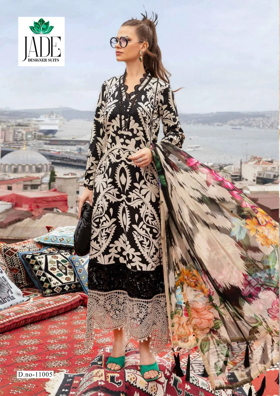 Jade Crimson Vol 11 Exclusive Lawn Pakistani Dress Material Wholesale Price In Surat